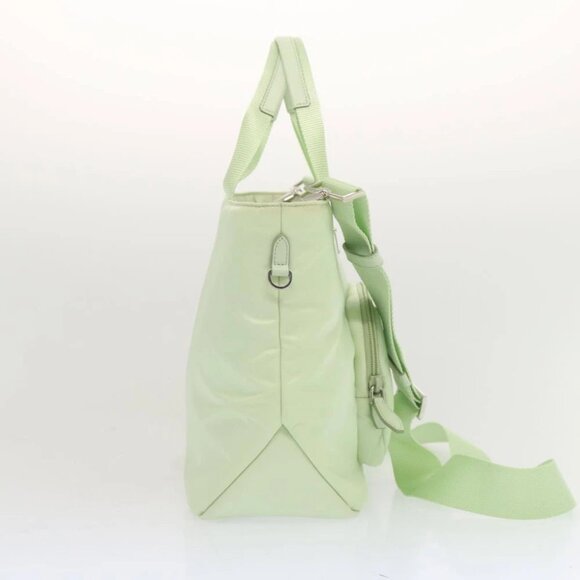 PRADA Hand Bag Nylon 2way Light Green Auth 68918AV - Picture 5 of 15